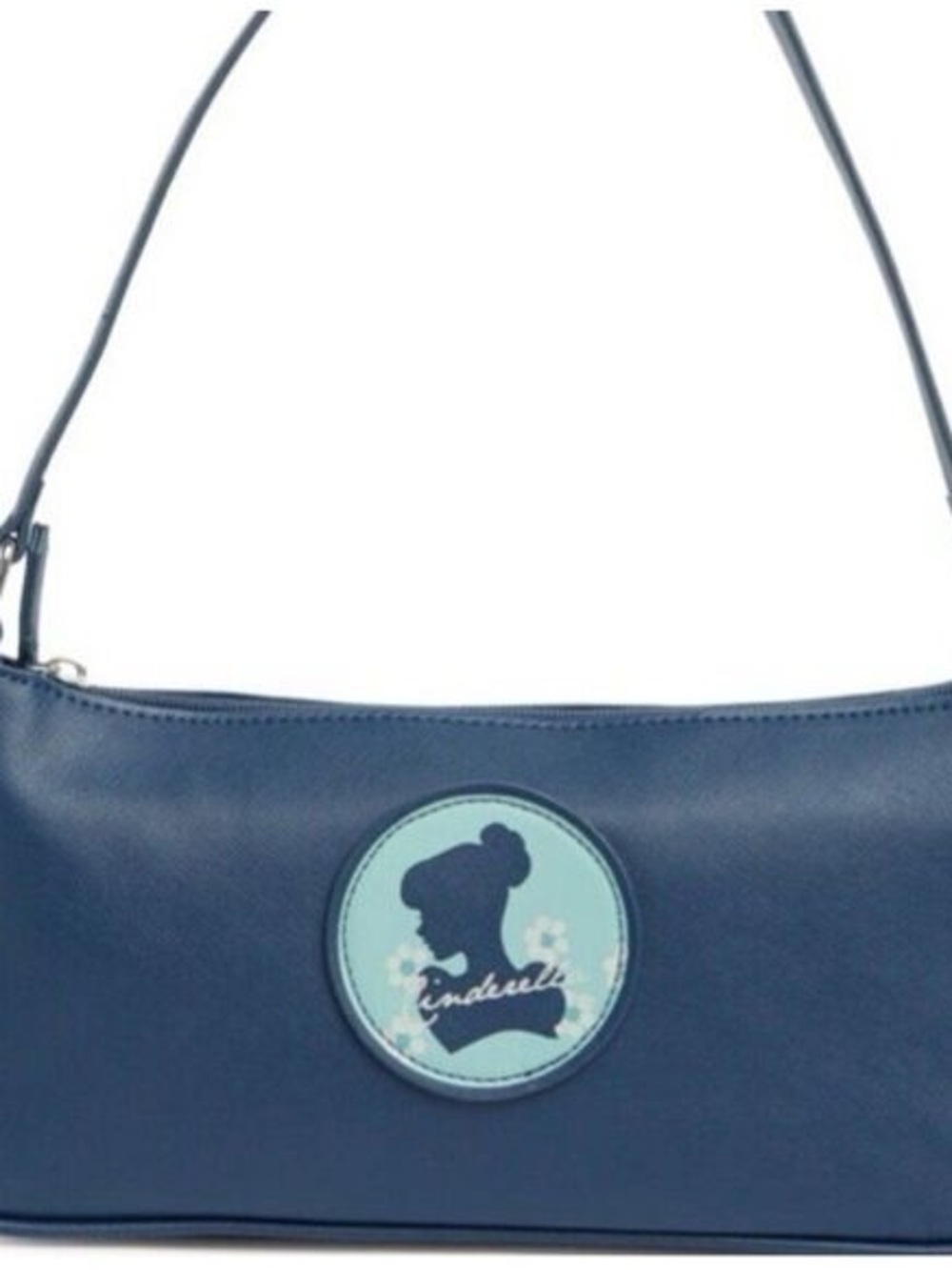 Danielle Nicole Navy Shoulder Bag with Light Teal Patch